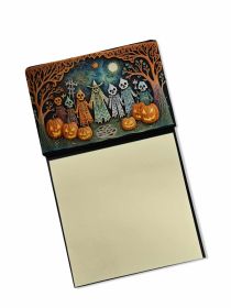 NEW Papel Picado Skeletons Spooky Halloween Sticky Note Holder Refillable Dispenser Self-Sticky Note Pads, Memo Pads Blank Desk Accessories