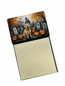 NEW Yellow Labrador Retriever Spooky Halloween Sticky Note Holder Refillable Dispenser Self-Sticky Note Pads, Memo Pads Blank Desk Accessories