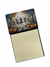 NEW Dancing Skeletons Spooky Halloween Sticky Note Holder Refillable Dispenser Self-Sticky Note Pads, Memo Pads Blank Desk Accessories