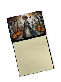 NEW La Catrina Skeleton Spooky Halloween Sticky Note Holder Refillable Dispenser Self-Sticky Note Pads, Memo Pads Blank Desk Accessories