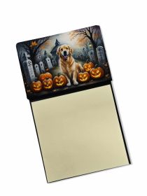NEW Golden Retriever Spooky Halloween Sticky Note Holder Refillable Dispenser Self-Sticky Note Pads, Memo Pads Blank Desk Accessories