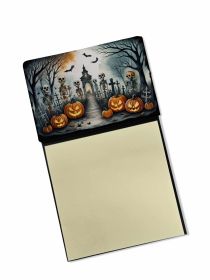 NEW Skeleton Spooky Halloween Sticky Note Holder Refillable Dispenser Self-Sticky Note Pads, Memo Pads Blank Desk Accessories