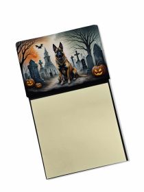 NEW Belgian Malinois Spooky Halloween Sticky Note Holder Refillable Dispenser Self-Sticky Note Pads, Memo Pads Blank Desk Accessories