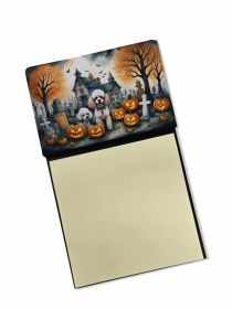 NEW Poodle Spooky Halloween Sticky Note Holder Refillable Dispenser Self-Sticky Note Pads, Memo Pads Blank Desk Accessories