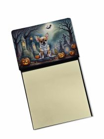 NEW Chihuahua Spooky Halloween Sticky Note Holder Refillable Dispenser Self-Sticky Note Pads, Memo Pads Blank Desk Accessories