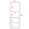 DEPOT E-SHOP Savona Medicine Single Door Cabinet, Two External Shelves, Two Interior Shelves, Black