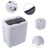 ZOKOP XPB35-ZK35 14.3(7.7 6.6)lbs Semi-automatic Gray Cover Washing Machine