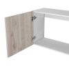 DEPOT E-SHOP Salento Wall Double Door Cabinet, Two Shelves, White / Light Gray