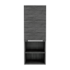 DEPOT E-SHOP Savona Medicine Single Door Cabinet, Two External Shelves, Two Interior Shelves, Smokey Oak