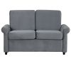 57.4" Pull Out Sofa Bed,Sleeper Sofa Bed with Premium Twin Size Mattress Pad,2-in-1 Pull Out Couch Bed,Loveseat Sleeper for Living Room,Small Apartmen