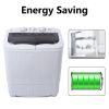 ZOKOP XPB35-ZK35 14.3(7.7 6.6)lbs Semi-automatic Gray Cover Washing Machine