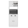 DEPOT E-SHOP Selmer Pantry Cabinet with Drawer and 3-Doors, White